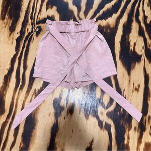 SHEIN High‎ Waist Pink Wrap Shorts